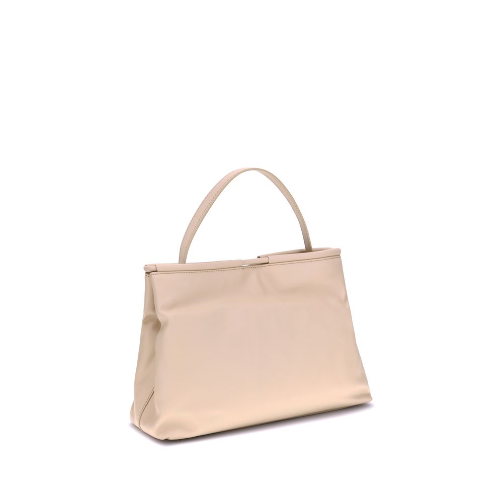 Coccinelle Cream Calf Leather Bos Taurus Handbag Coccinelle