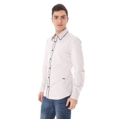 Costume National Rosa Cotton Men Shirt