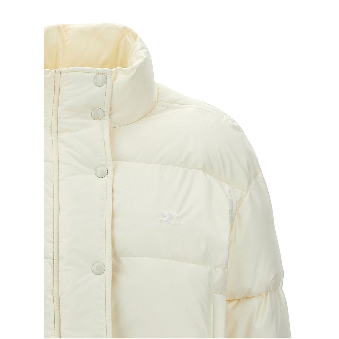 Courrèges White Polyester Full-Length Jacket