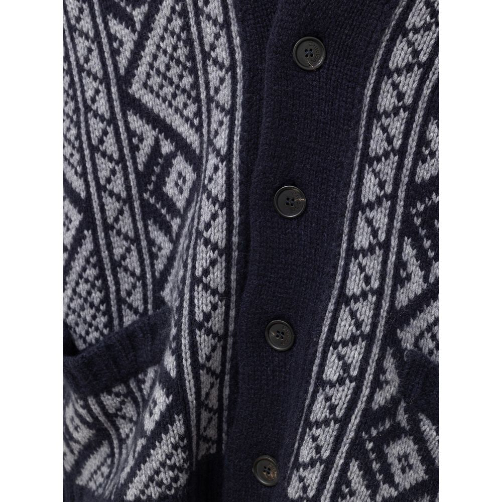 Cruciani Bicolor Cashmere Cardigan Cruciani