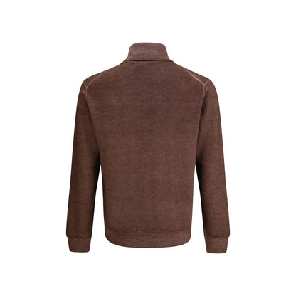Cruciani Brown Wool Turtleneck Cruciani
