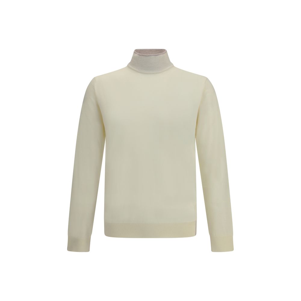 Cruna Cream Wool Turtleneck Cruna