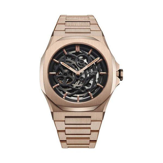 D1 MILANO SKELETON BRACELET Mod. ROSE GOLD - Automatic WATCHES D1 MILANO