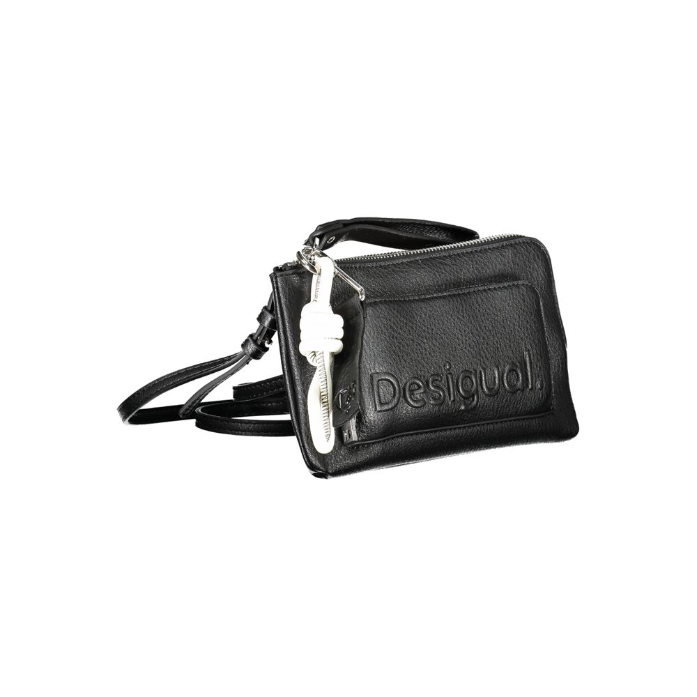 Desigual Black Faux Leather Women Shoulder Bag