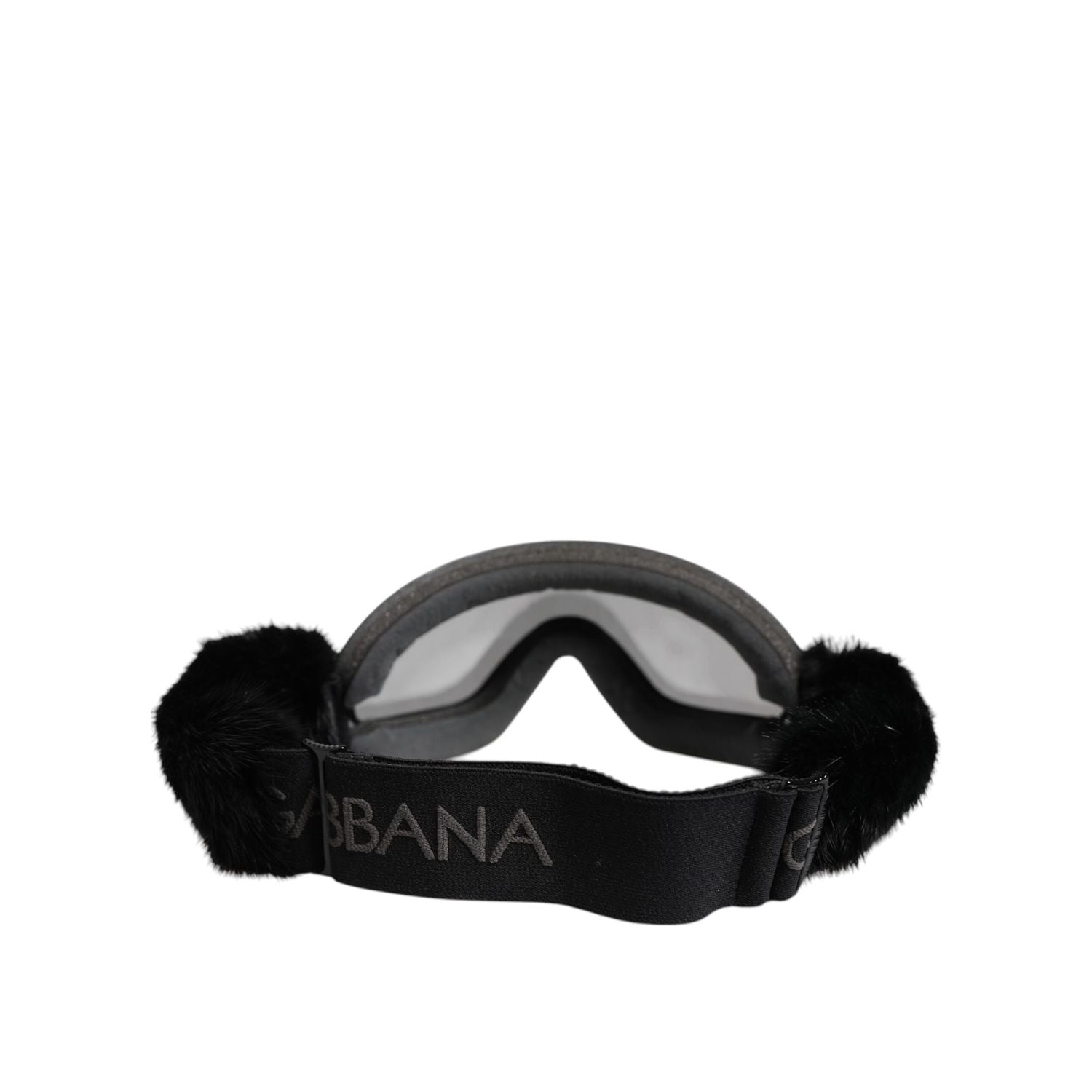 Dolce & Gabbana Black Bi0759 Lace Mirrored Ski Goggles Mask Sunglasses