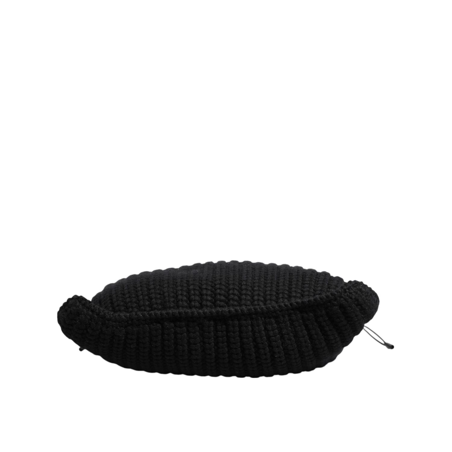 Dolce & Gabbana Black Cashmere Knitted Leather Shoulder Women Borse Bag