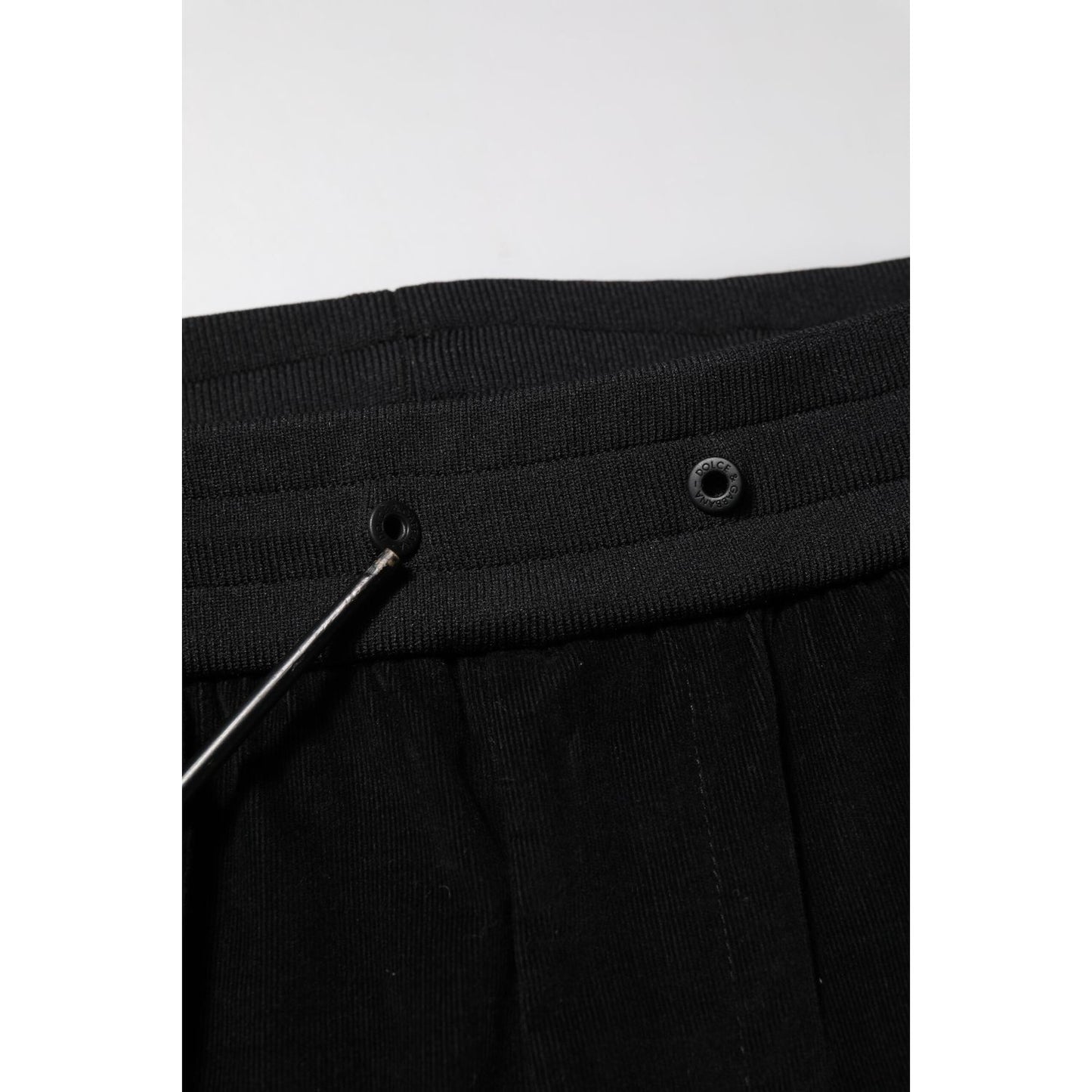 Dolce & Gabbana Black Cotton Cargo Men Jogger Pants