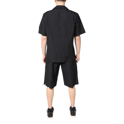 Dolce & Gabbana Black Cotton Men Pajama Set Sleepwear