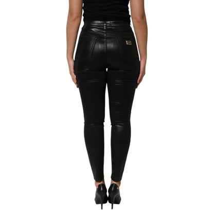 Dolce & Gabbana Black High Waist Skinny GRACE Denim Jeans