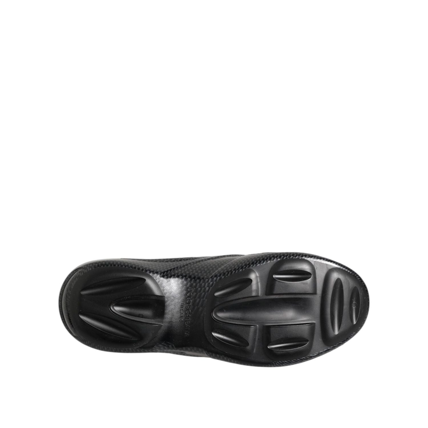 Dolce & Gabbana Black Rubber Slides Low Top Sneakers Shoes