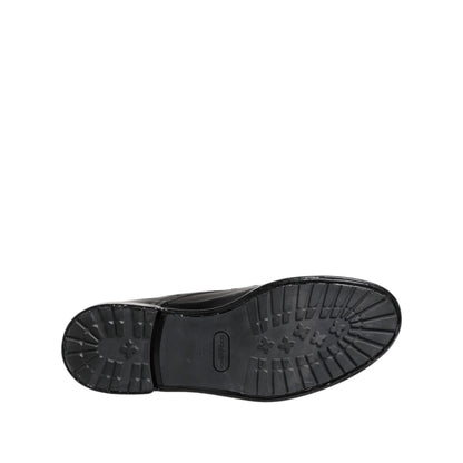 Dolce & Gabbana Brown Black Lace Up Mid Calf Men Boots Shoes