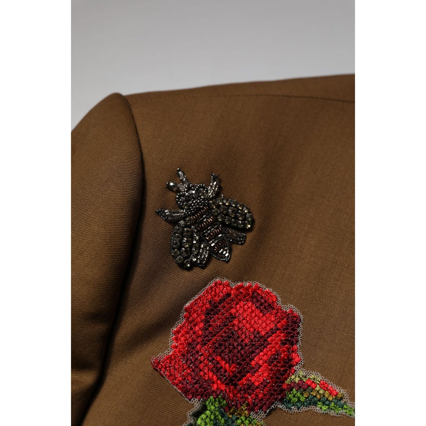 Dolce & Gabbana Brown MARTINI Single Breasted Coat Blazer
