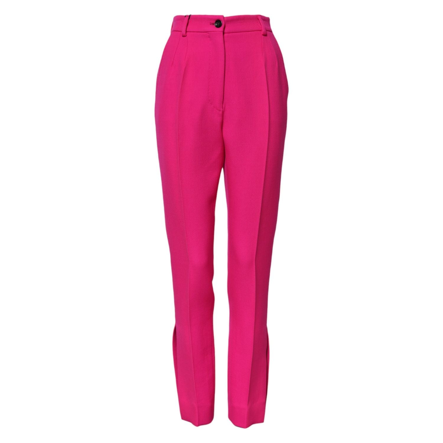 Dolce & Gabbana Fuchsia Pink HighWaist Tapered Trouser Pants
