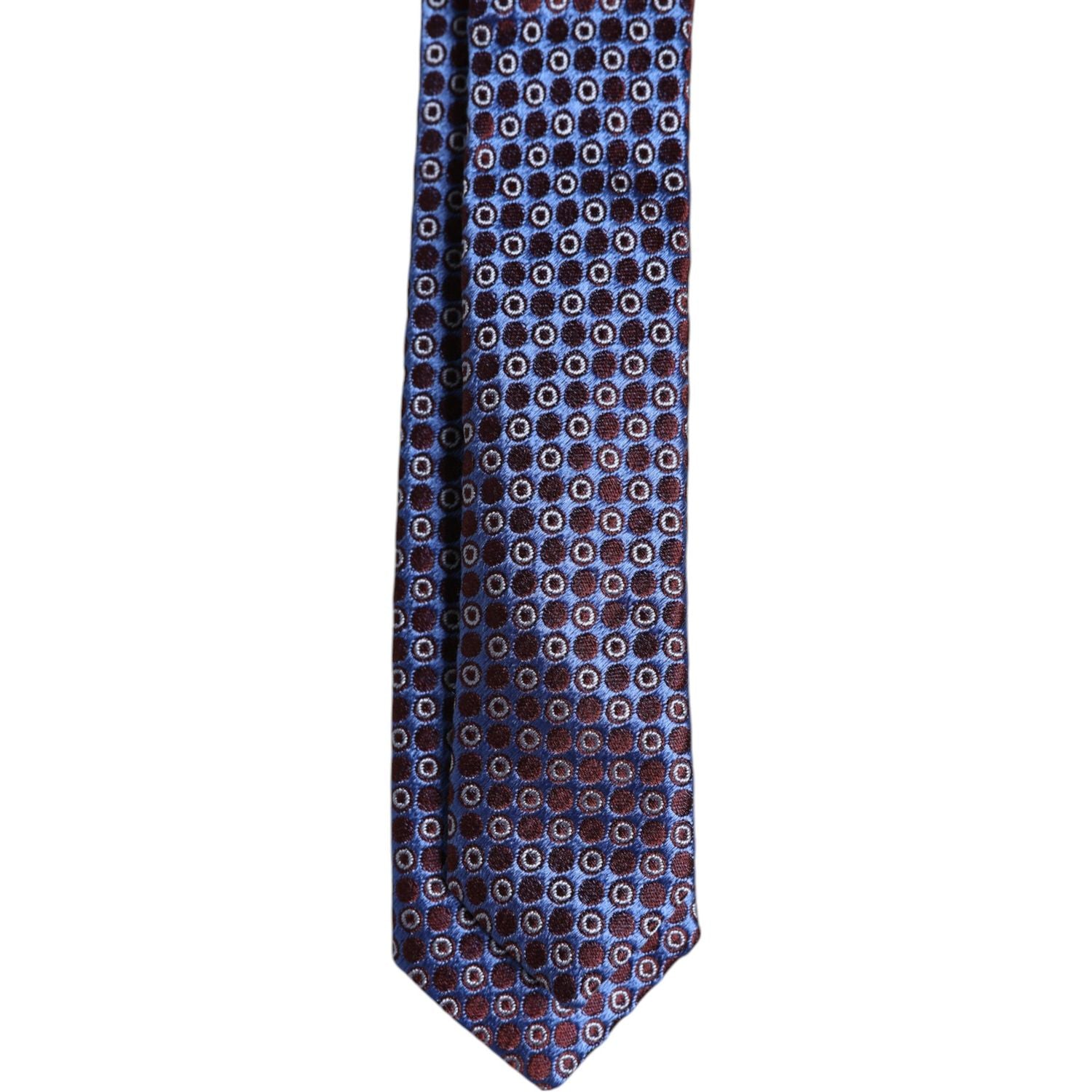 Dolce & Gabbana Multicolor Circles Silk Adjustable Necktie Tie