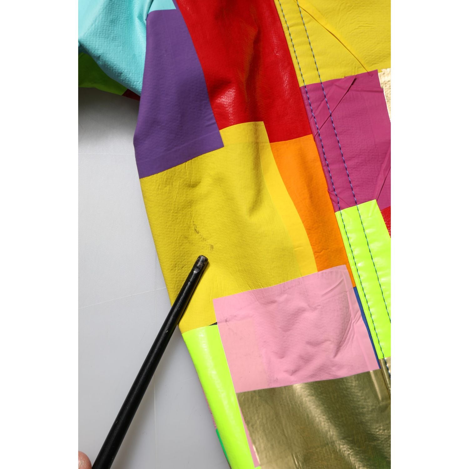 Dolce & Gabbana Multicolor Cotton Full Zip Men Biker Jacket