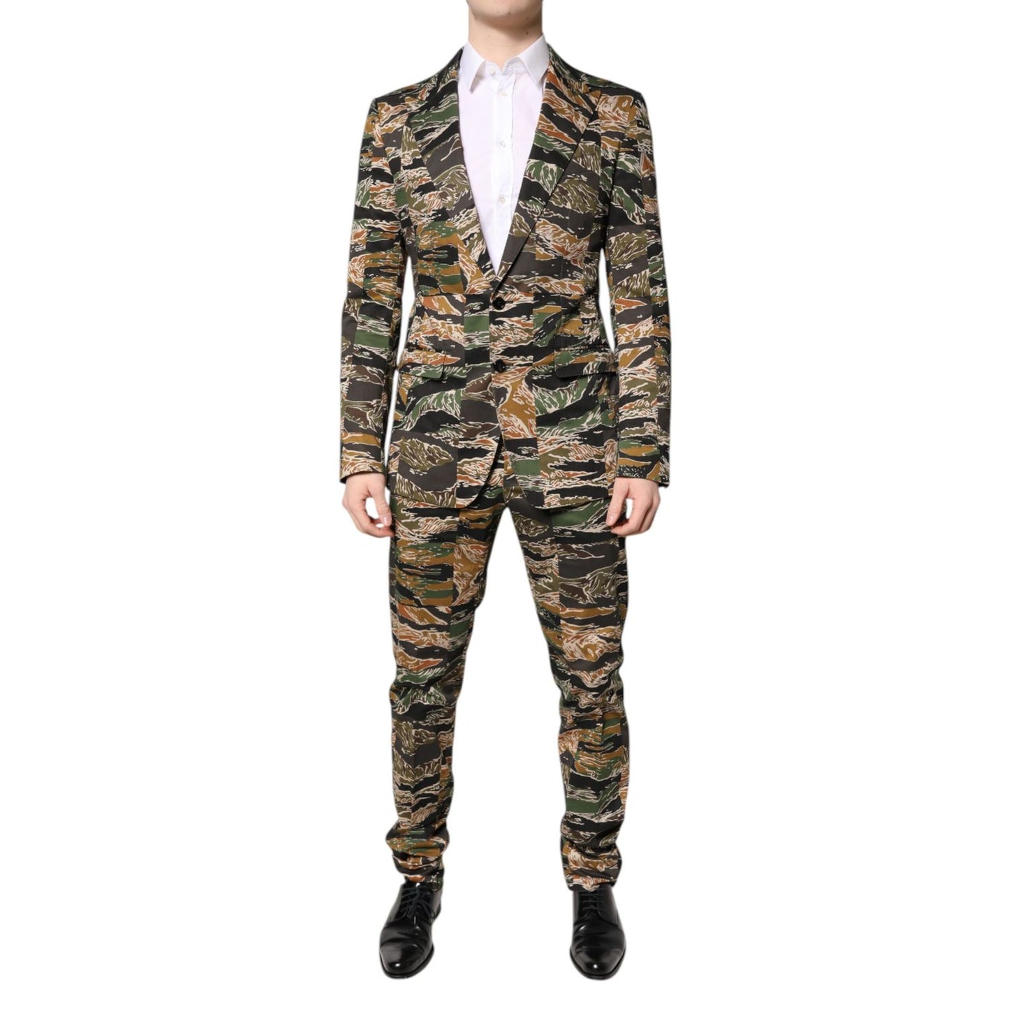 Dolce & Gabbana Multicolor TAORMINA Single Breasted 2 Piece Suit