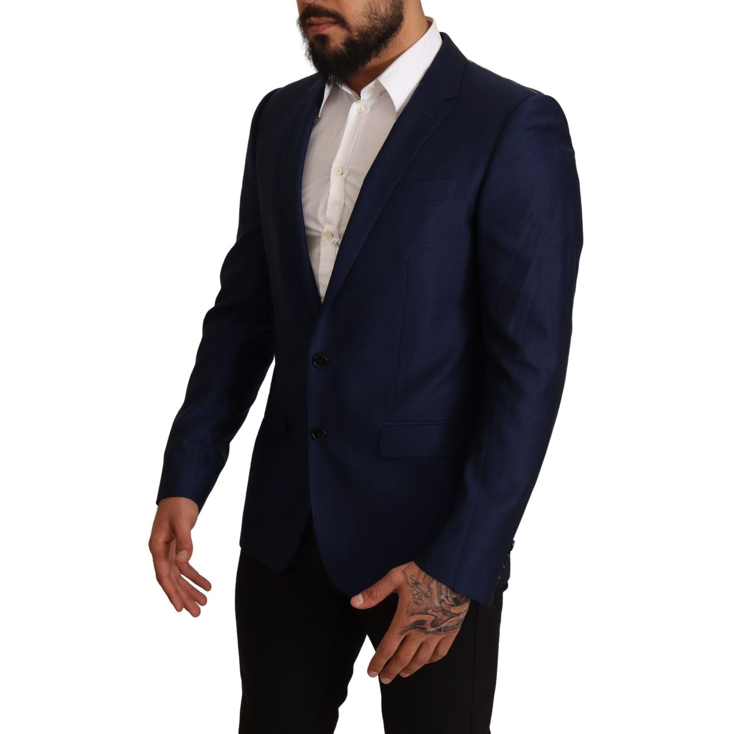 Dolce & Gabbana Navy Blue Slim Fit Jacket MARTINI Blazer