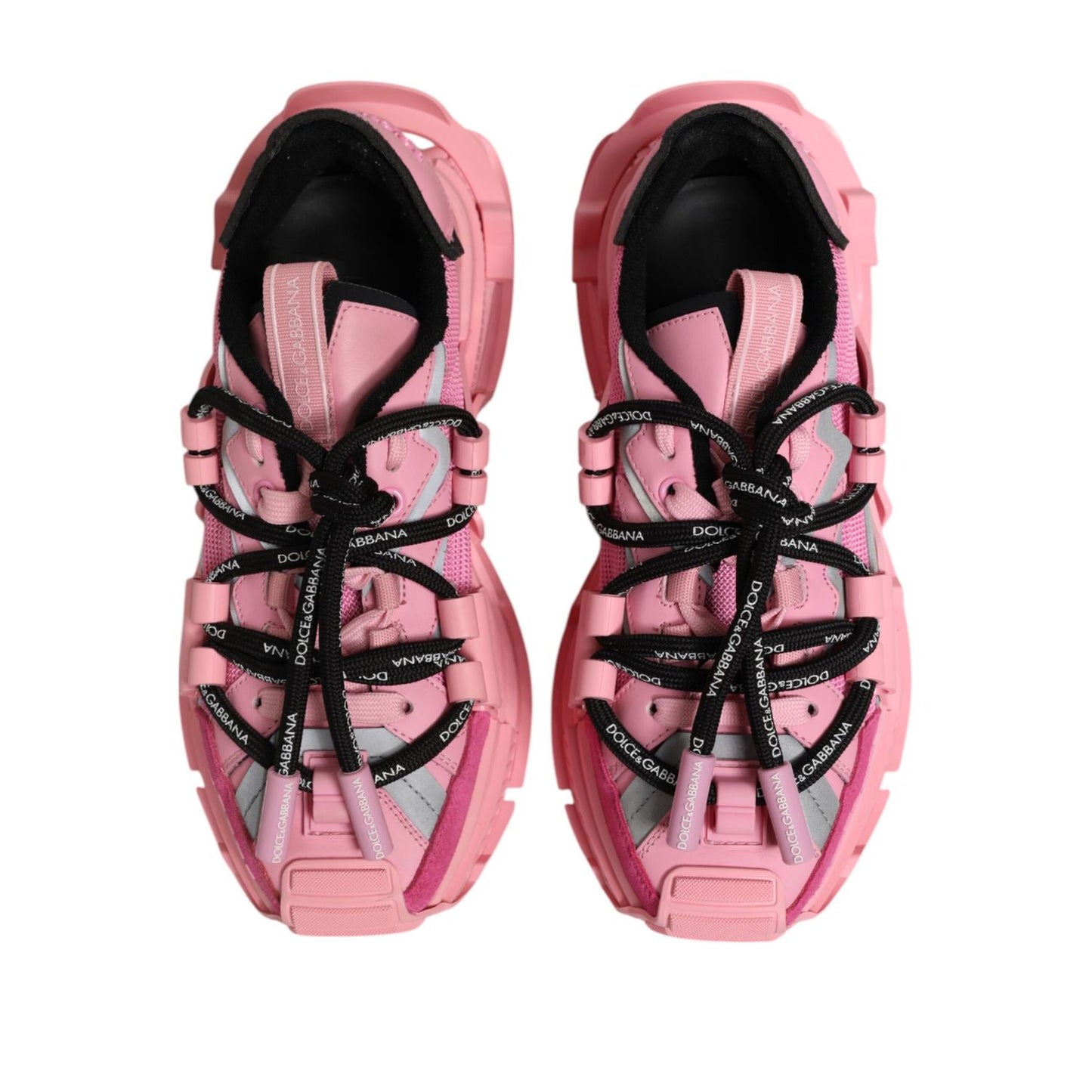 Dolce & Gabbana Pink Low Top Space Women Sneakers Shoes