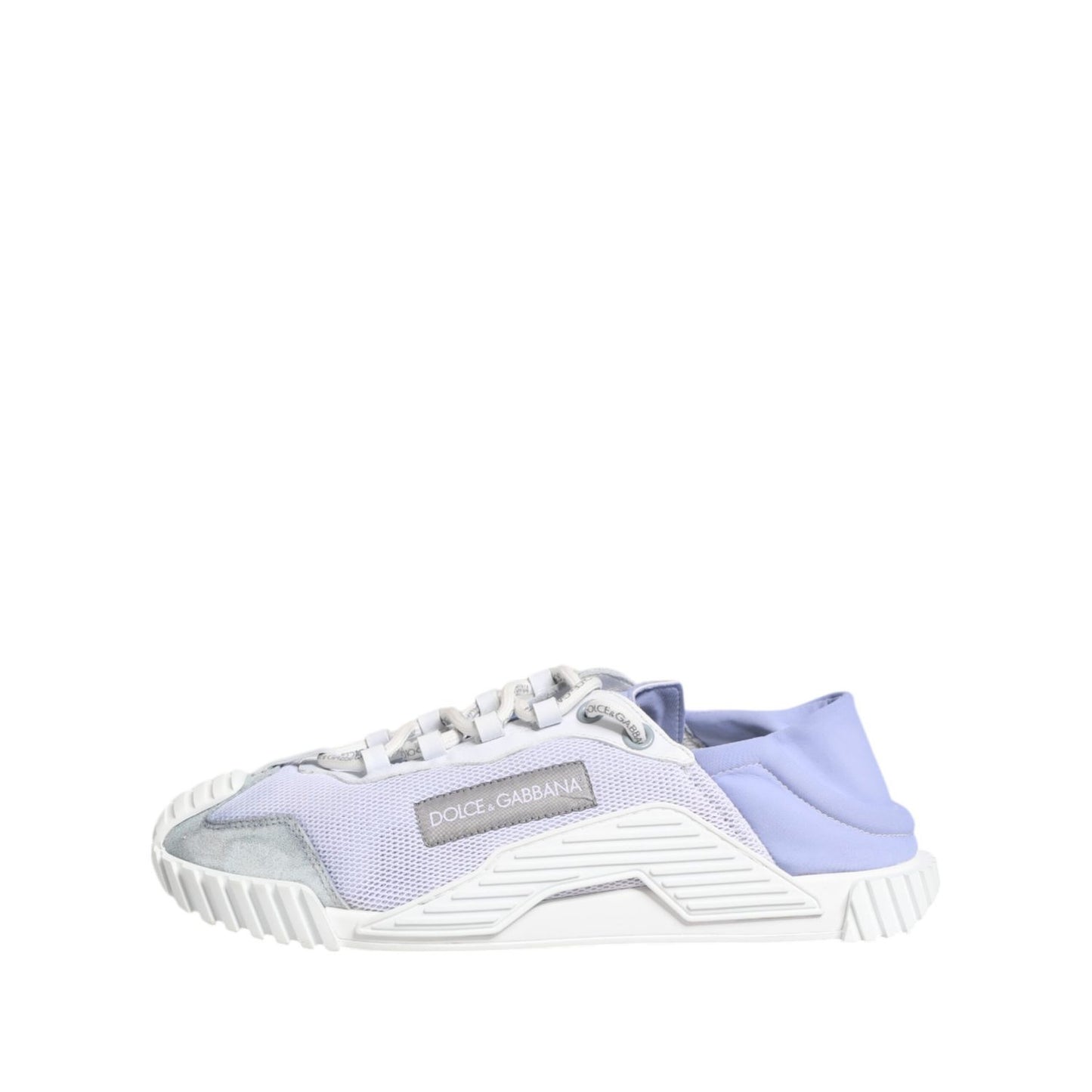 Dolce & Gabbana Purple White NS1 Lace Up Low Top Sneakers Shoes