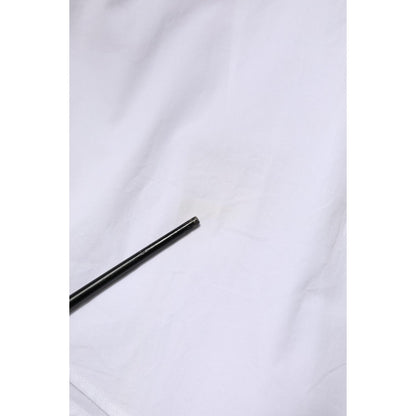 Dolce & Gabbana White Cotton GOLD Long Sleeves Dress Shirt