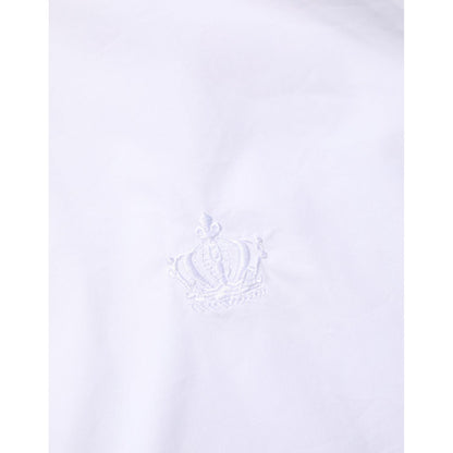 Dolce & Gabbana White Cotton MARTINI Formal Men Dress Shirt