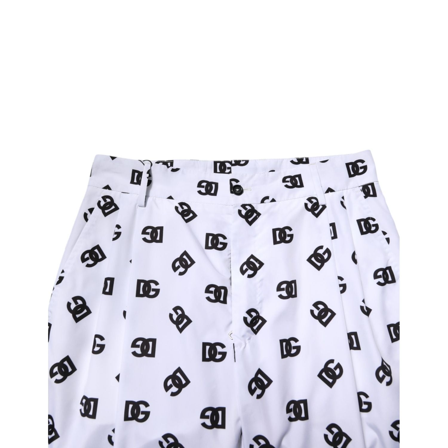 Dolce & Gabbana White Logo Cotton Skinny Denim Trouser Pants