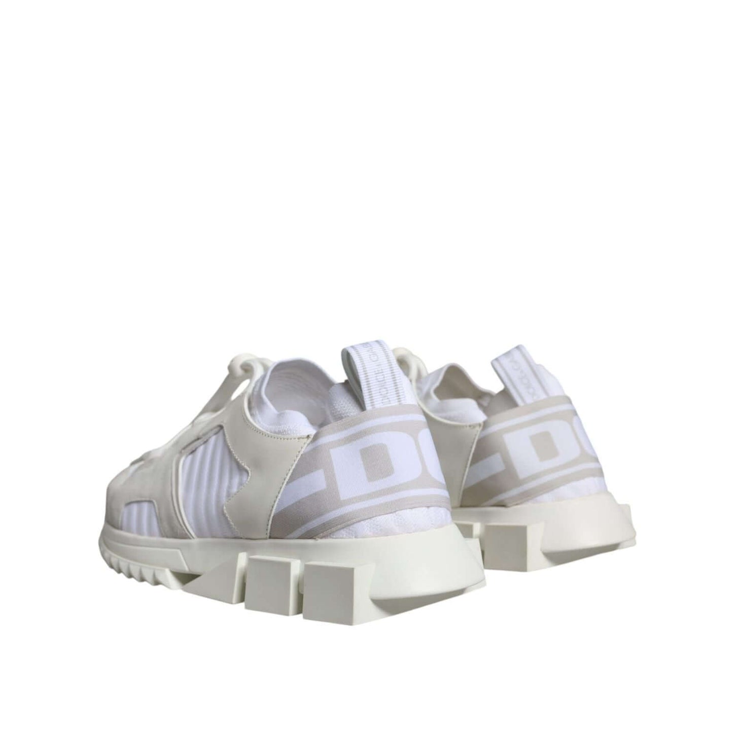 Dolce & Gabbana White Mesh Sorrento Trekking Sneakers Shoes