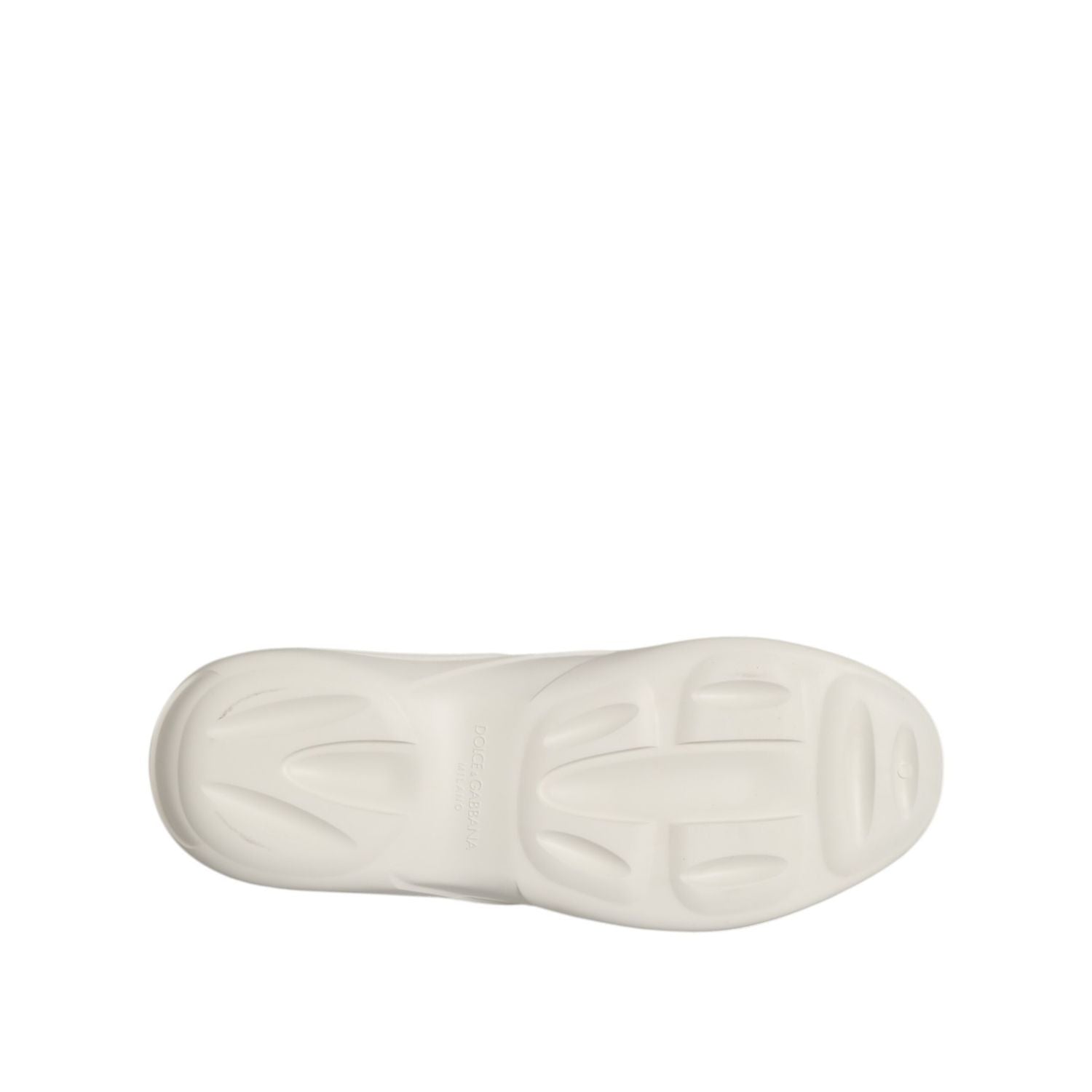 Dolce & Gabbana White Rubber Slides Low Top Sneakers Shoes