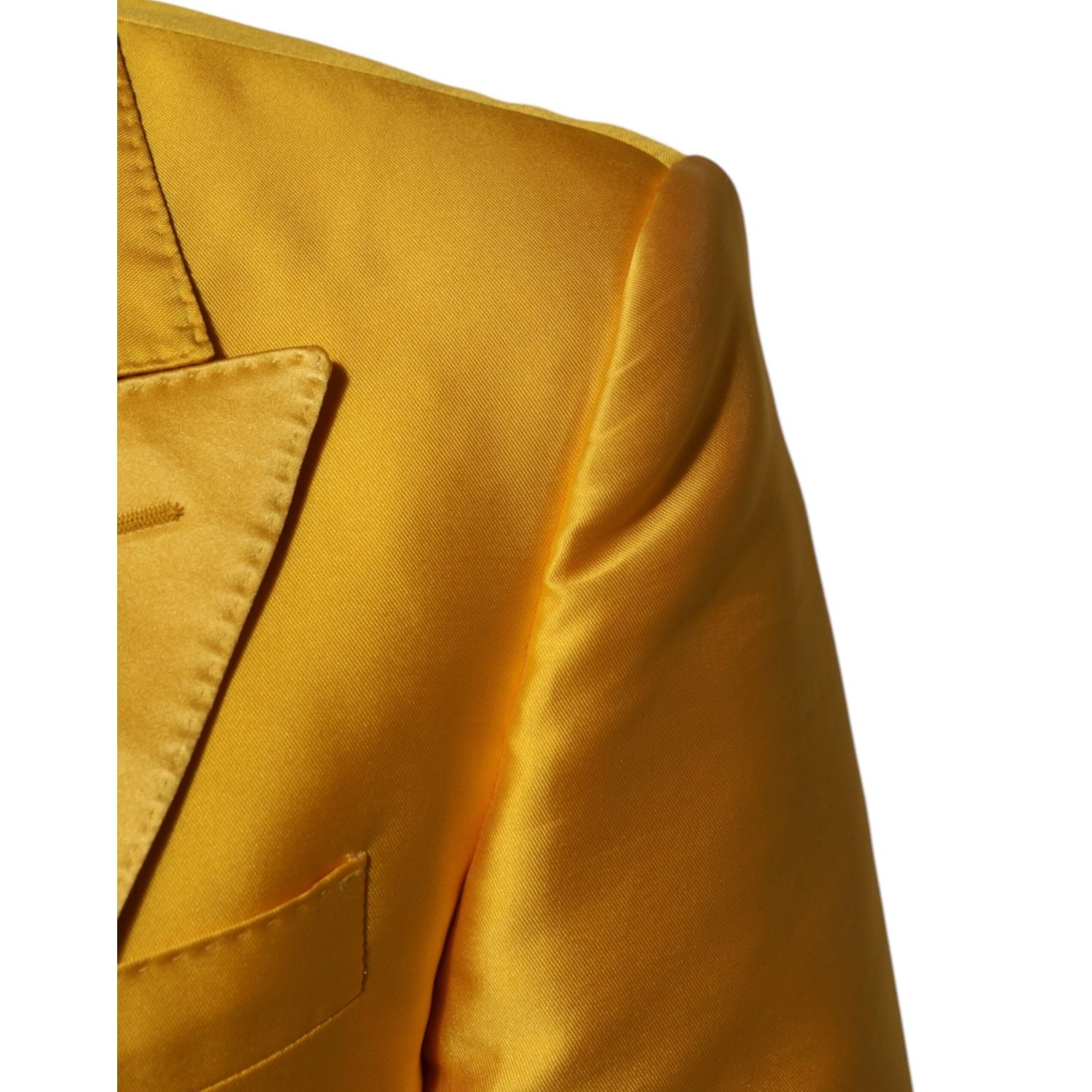 Dolce & Gabbana Yellow 2 Piece Silk Blend Men Suit SICILIA