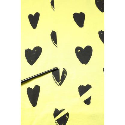 Dolce & Gabbana Yellow Cotton Sleeveless DG Heart T-shirt