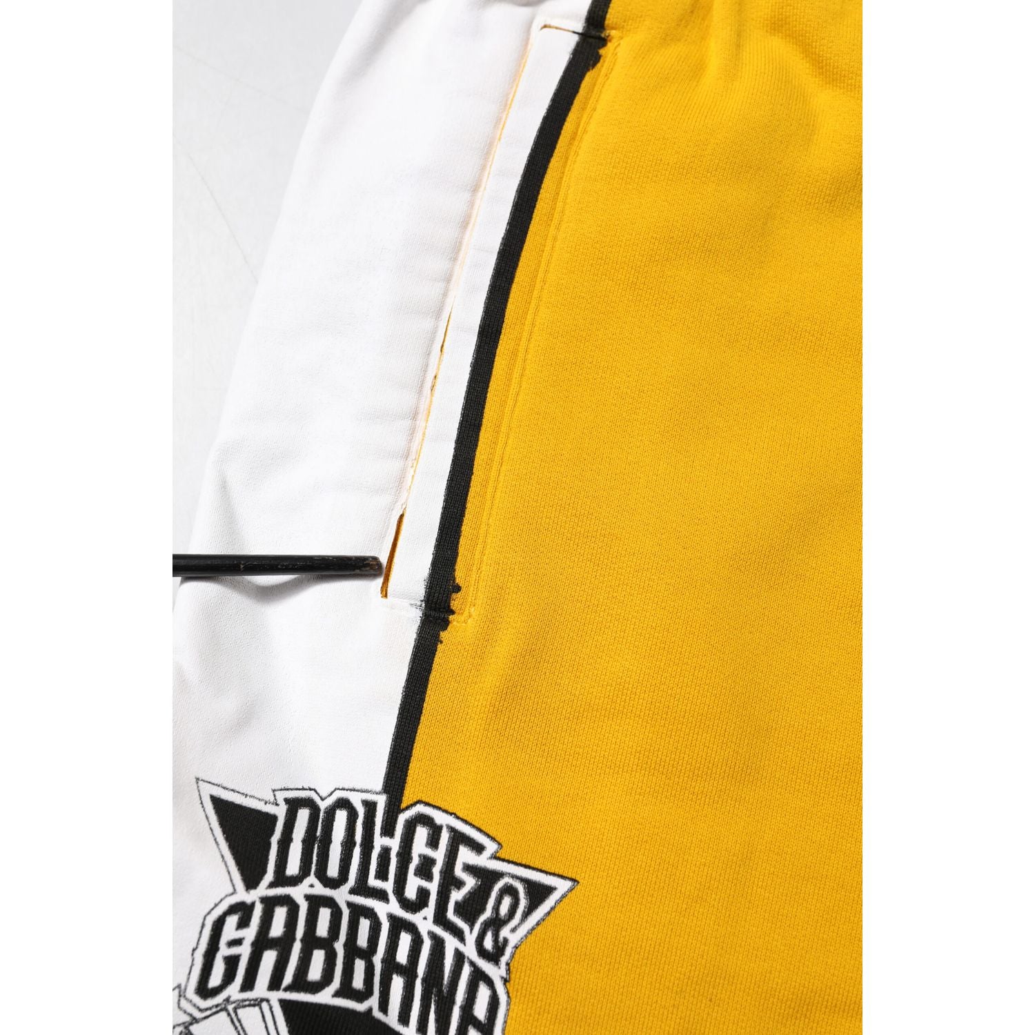 Dolce & Gabbana Yellow Cotton Sweatpants Jogger Trouser Pants