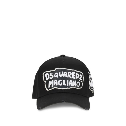 Dsquared² Black Cotton Cap (Baseball Hat) Dsquared²