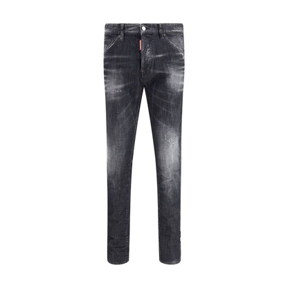 Dsquared² Black Cotton Slim Fit Jeans