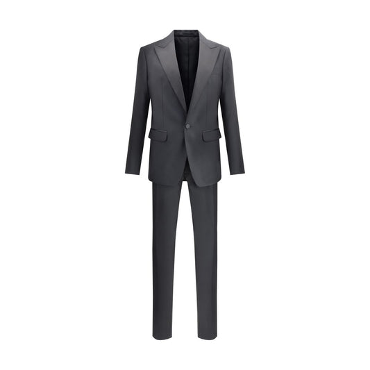 Dsquared² Black Fleece Wool Two-Piece Suit 1728,72470364320,Black,Clothing,Dsquared²,IT50 | L,IT54 | XXL,Men,New with tags,Suits & Blazers - Clothing,Two-Piece Suits - Suits & Blazers - Clothing