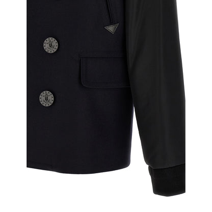 Dsquared² Blue Wool Coat