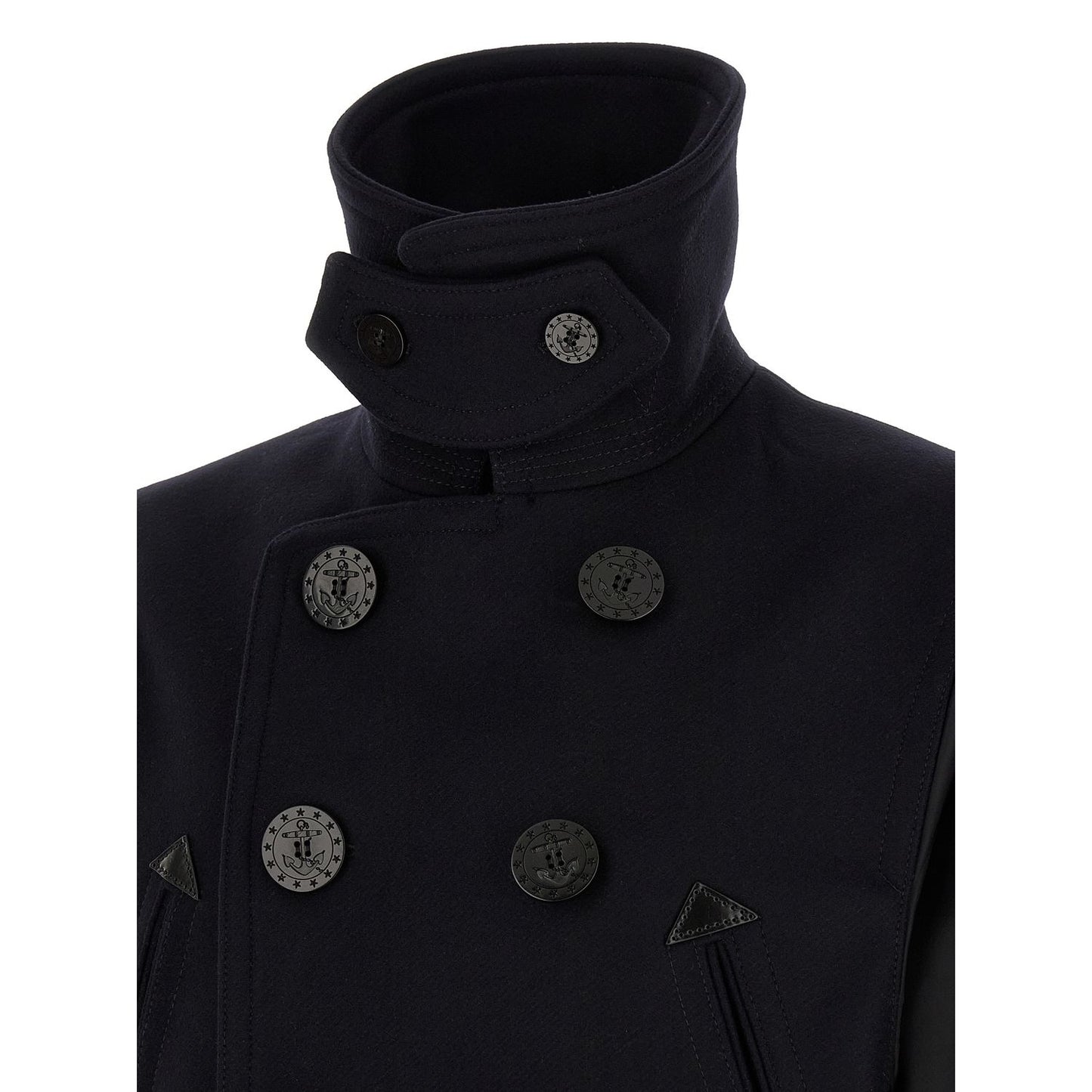 Dsquared² Blue Wool Coat