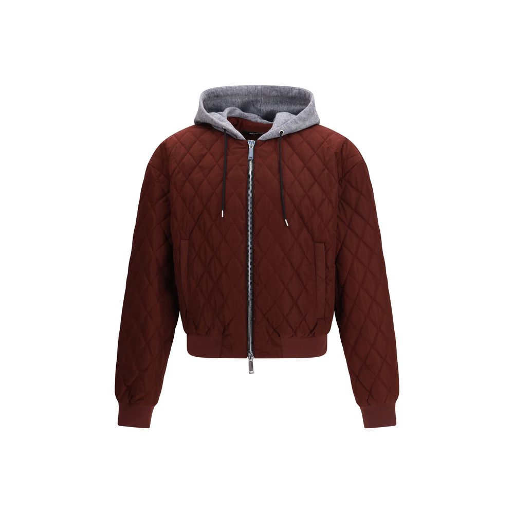 Dsquared² Bordeaux Fabric Bomber 1728,72470364320,Bombers - Jackets & Coats - Clothing,Bordeaux,Clothing,Dsquared²,IT46 | S,IT48 | M,IT52 | XL,Jackets & Coats - Clothing,Men,New with tags