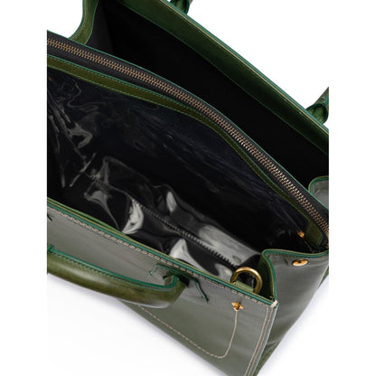 Dsquared² Green Leather Tote Bag