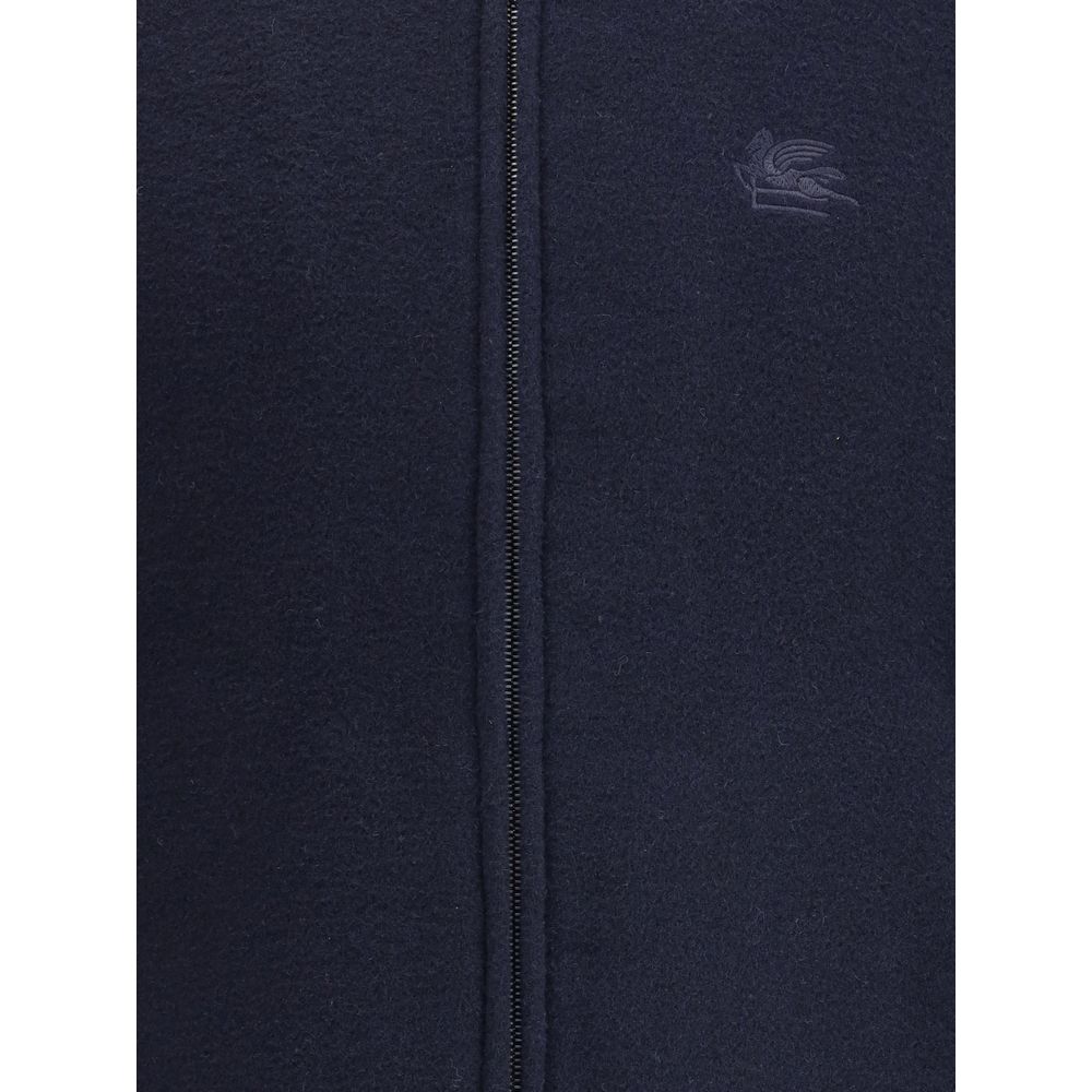 Etro Blue Wool Bomber