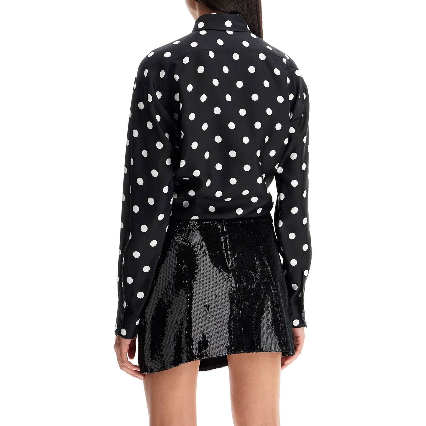 Dolce & Gabbana silk polka dot print blouse Topwear Dolce & Gabbana