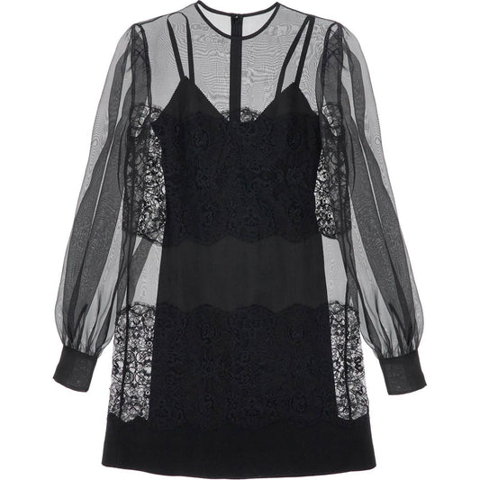 Dolce & Gabbana short organza and lace dress Dresses Dolce & Gabbana