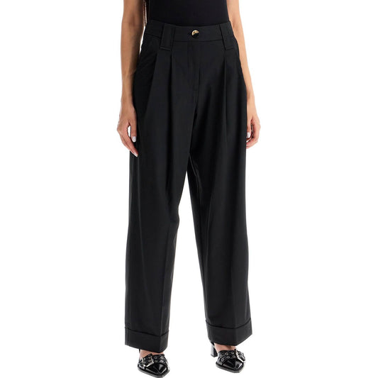 Ganni "flowy trousers with two ple Trousers Ganni