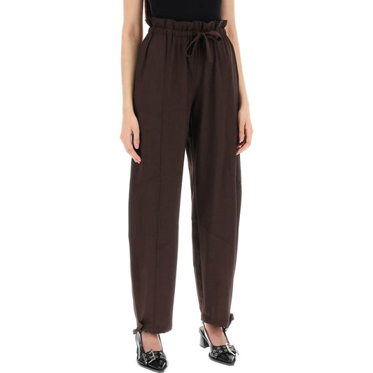 Ganni drapey pants in lenz Trousers Ganni