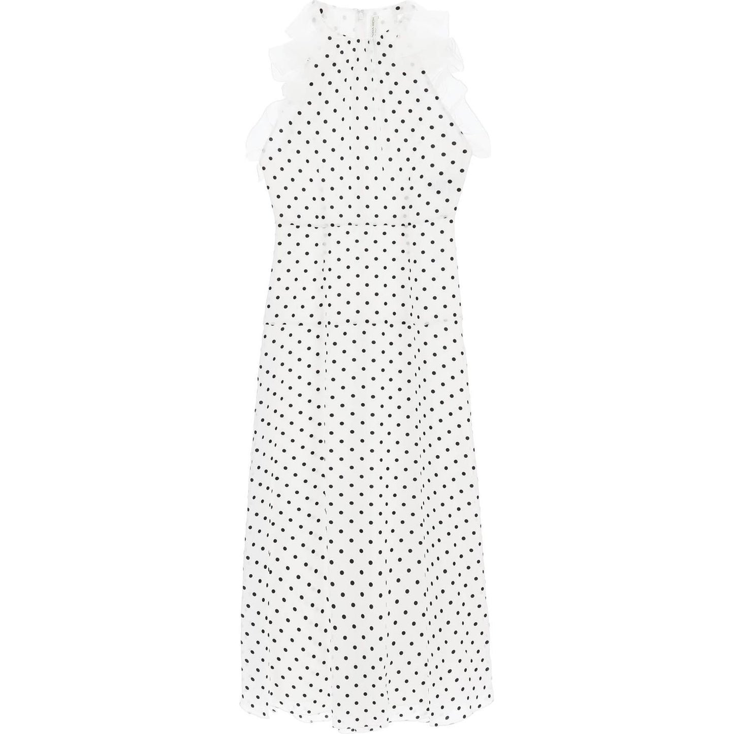 Alessandra Rich sleeveless maxi dress in polka Dresses Alessandra Rich