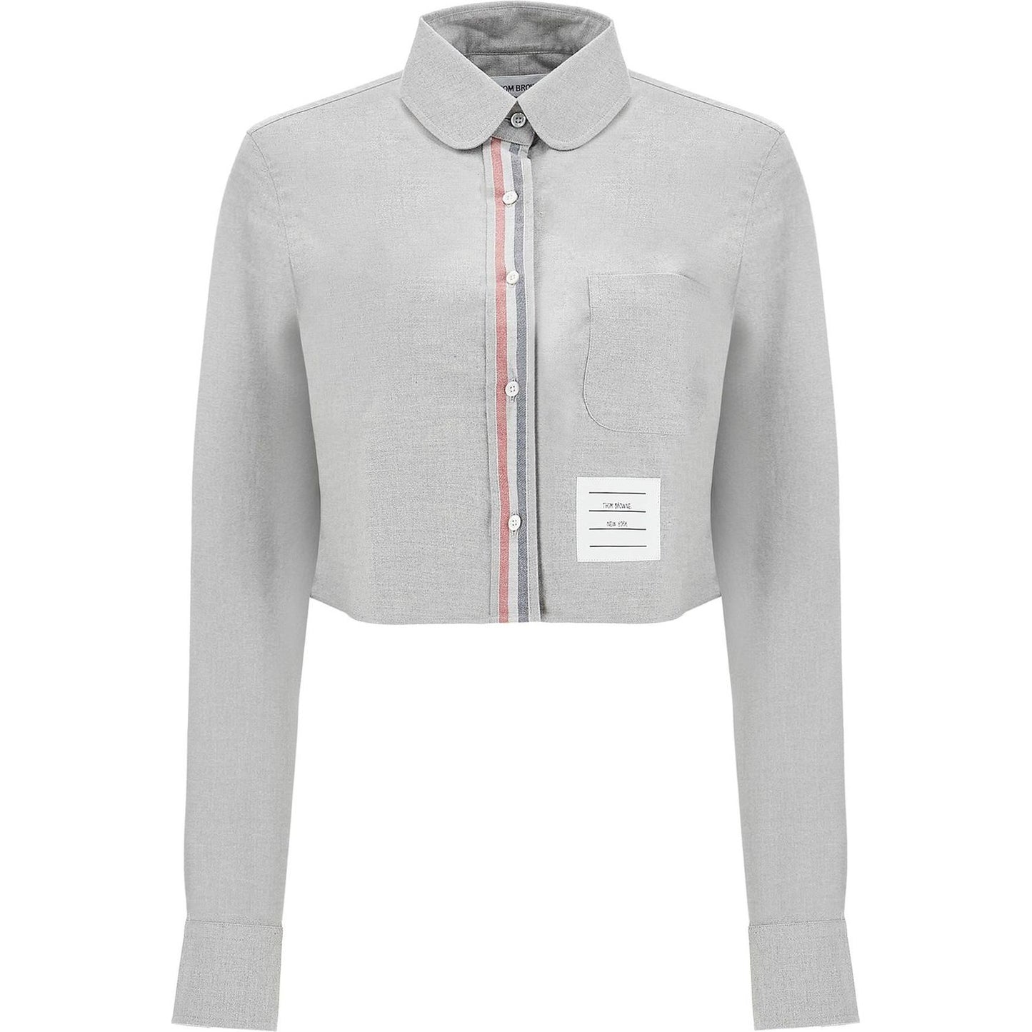 Thom Browne cropped flannel women shirt