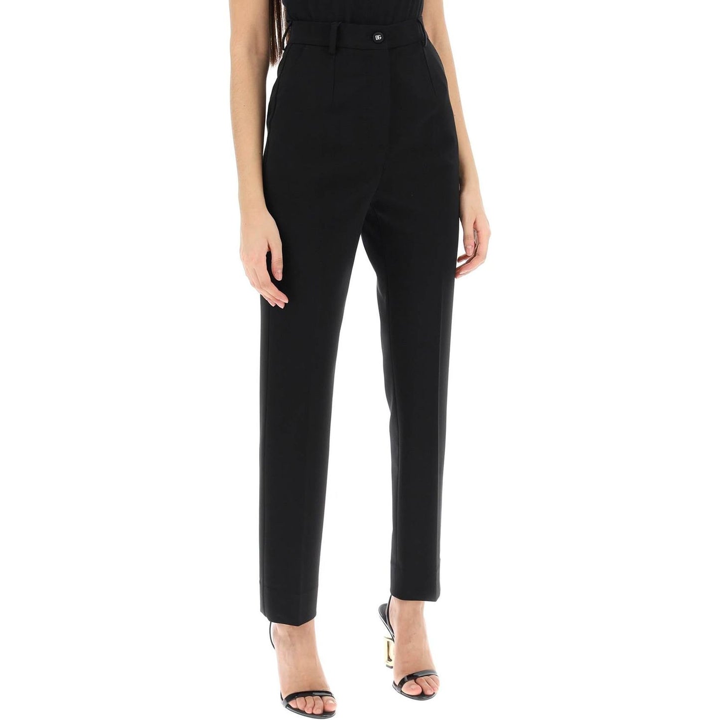 Dolce & Gabbana milano-stitch cigarette pants Trousers Dolce & Gabbana