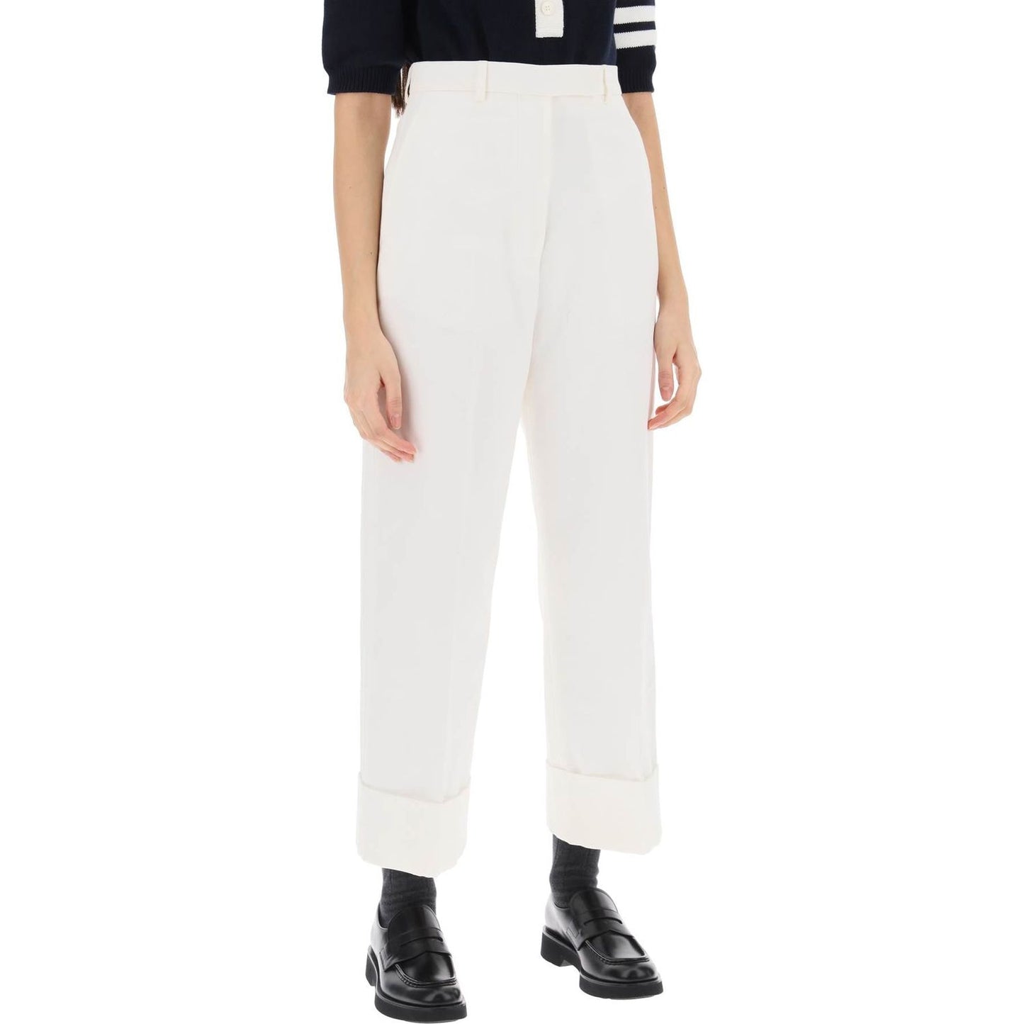 Thom Browne cropped wide leg jeans Trousers Thom Browne