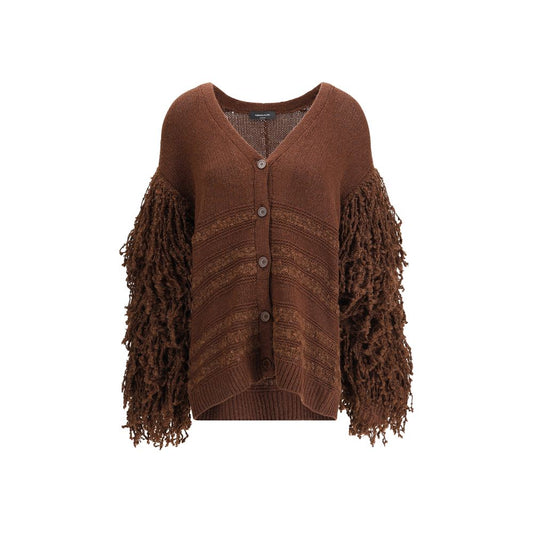 Fabiana Filippi Brown Camel Hair Cardigan Fabiana Filippi