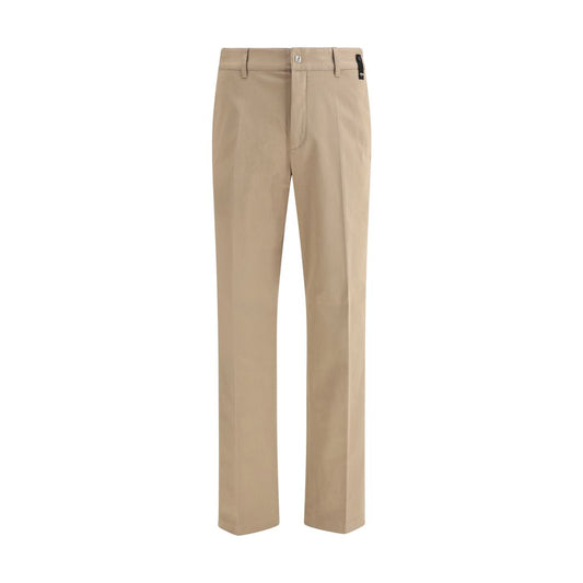 Fendi Brown Cotton Casual Pants Fendi