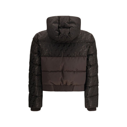 Fendi Brown Cotton Shell Jacket
